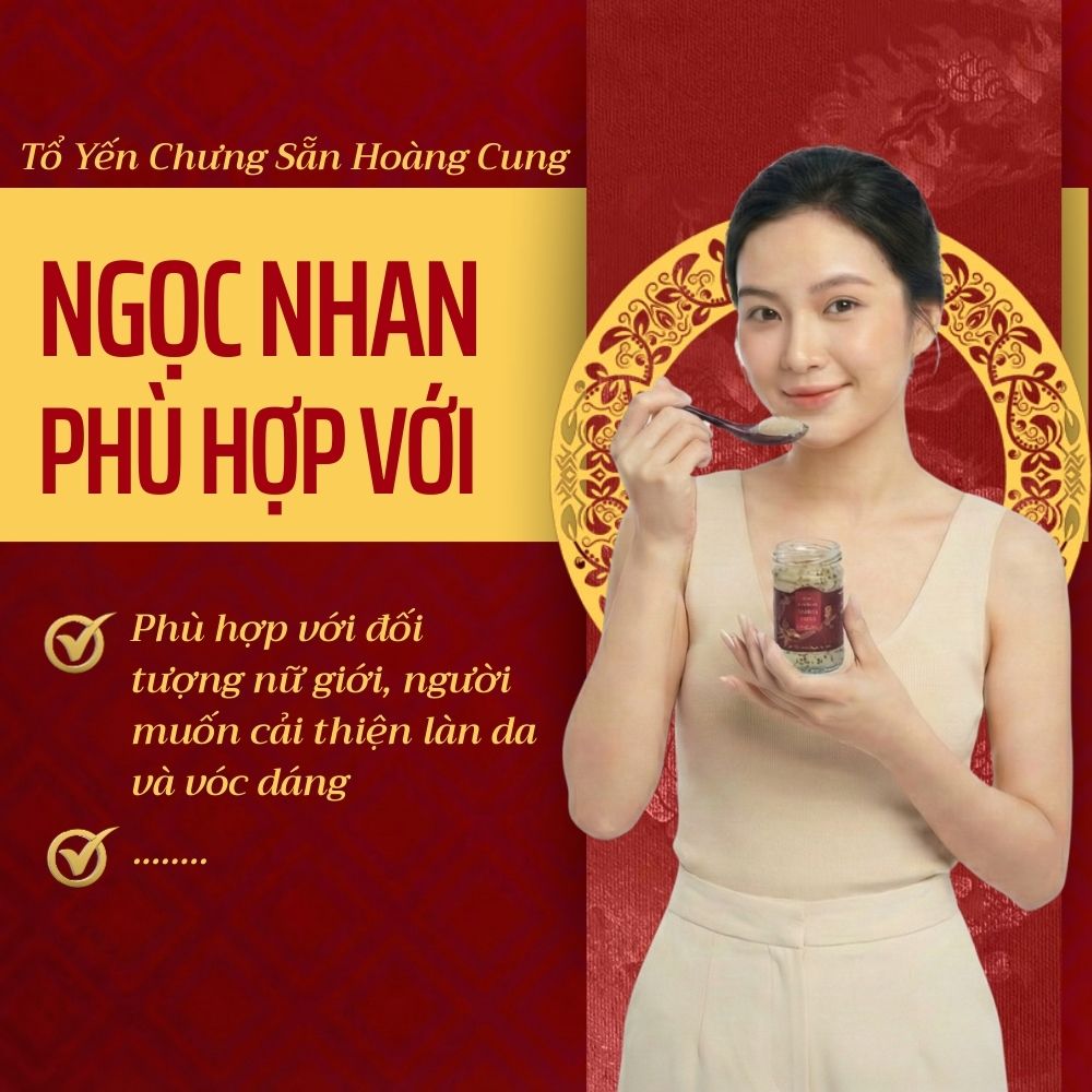 TỔ YẾN CHƯNG SẴN HOÀNG CUNG NGỌC NHAN (Hộp lẻ)