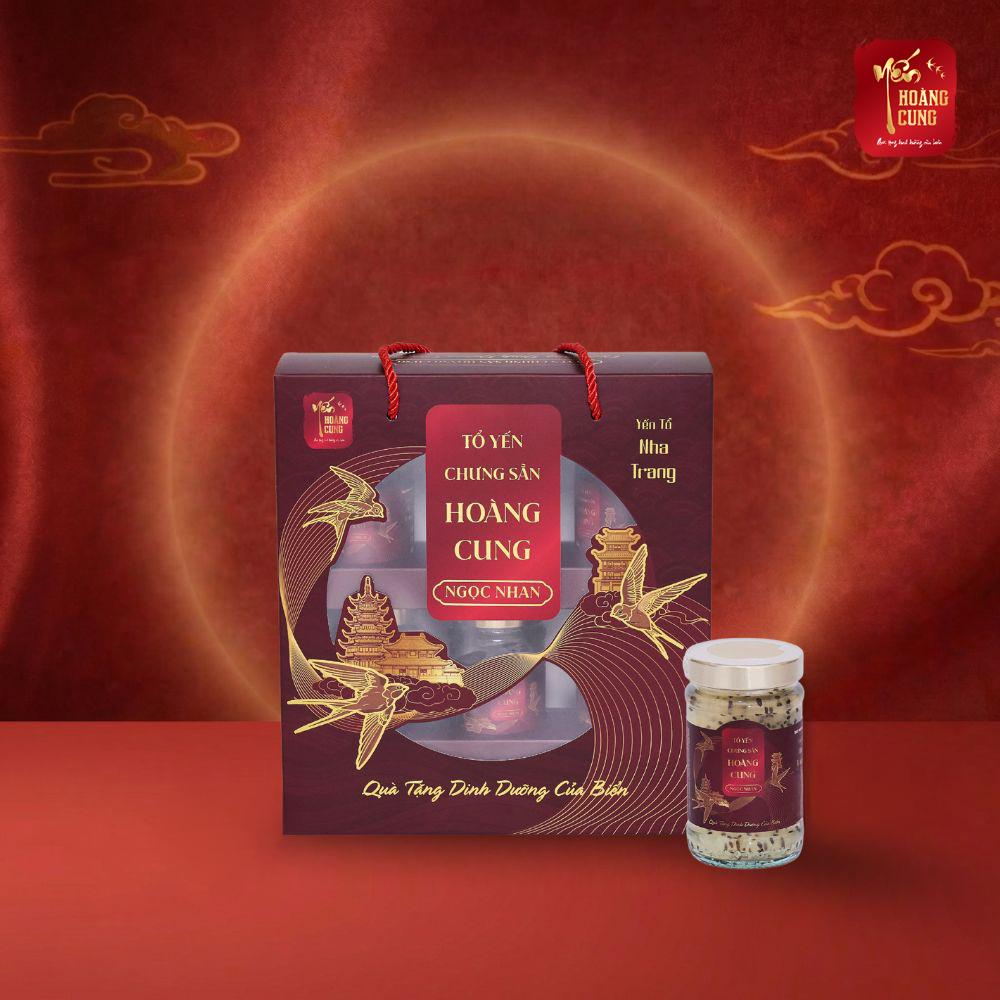 TỔ YẾN CHƯNG SẴN HOÀNG CUNG NGỌC NHAN (Lốc 6 hũ)